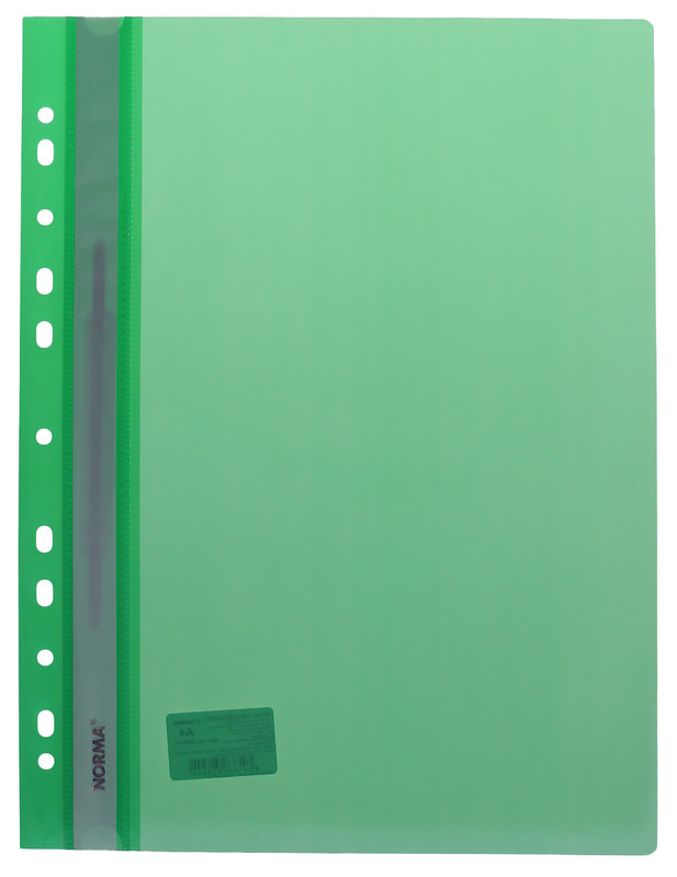 Папка-швидкозшивач NORMA (5262-04N), А4, PP, 120/160 мкм., зелена